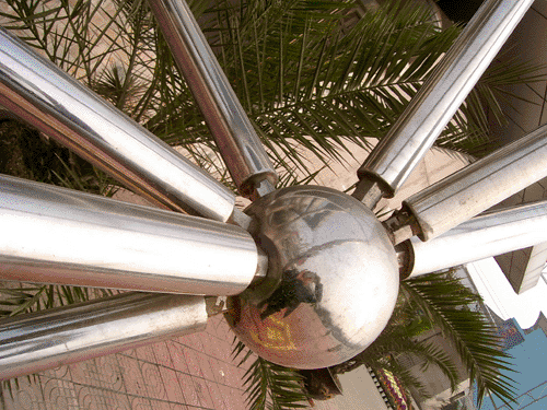 赤壁不锈钢螺栓球网架